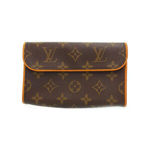 Louis Vuitton Monogram Leather Brown Pochette Florentine Waist Pouch